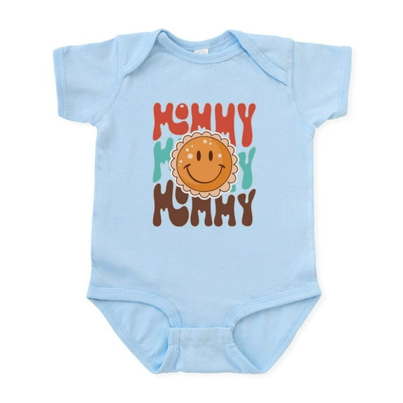 CafePress - Groovy Smile Mommy Body Suit - Baby Light Bodysuit, Size Newborn - 24 Months