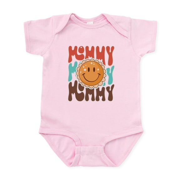 CafePress - Groovy Smile Mommy Body Suit - Baby Light Bodysuit, Size Newborn - 24 Months