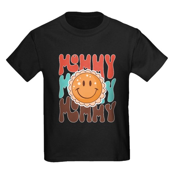 CafePress - Groovy Smile Mommy T Shirt - Dark T-Shirt Kids XS-XL