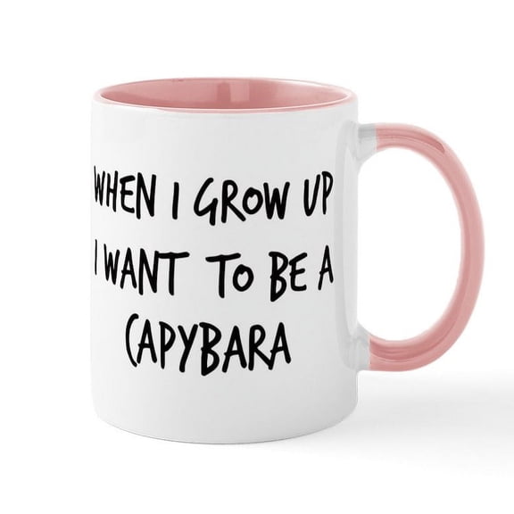 CafePress - Grow Up Capybara Mug - 11 oz Ceramic Mug - Novelty Coffee Tea Cup