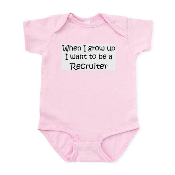 CafePress - Grow Up Recruiter Infant Creeper - Baby Light Bodysuit, Size Newborn - 24 Months