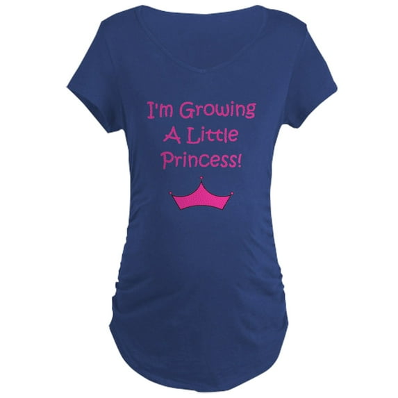 CafePress - Growing A Little Princess Maternity Dark T Shirt - Maternity Dark T-Shirt