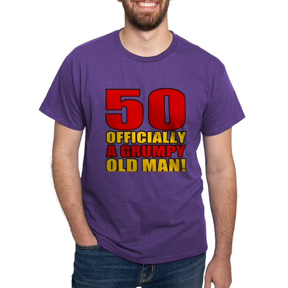 CafePress - Grumpy 50Th Birthday Dark T Shirt - Men's Classic Graphic Cotton T-Shirt
