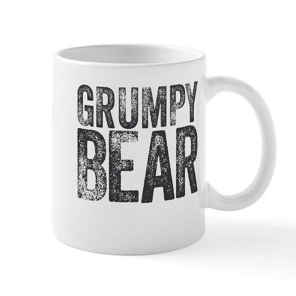 CafePress - Grumpy Bear Mugs - 11 oz Ceramic Mug - Novelty Coffee Tea Cup