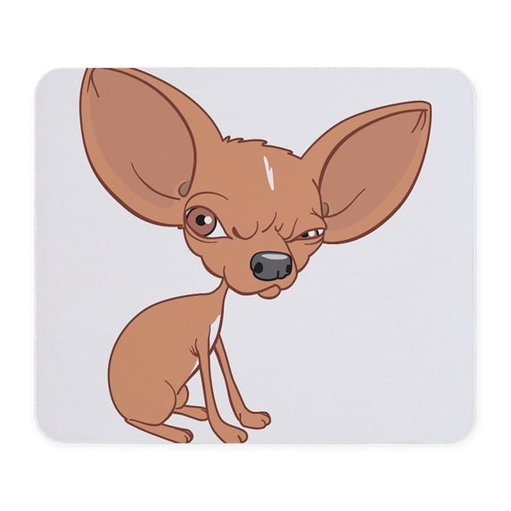 CafePress - Grumpy Chihuahua Mousepad - Non-slip Rubber Mousepad, Gaming Mouse Pad