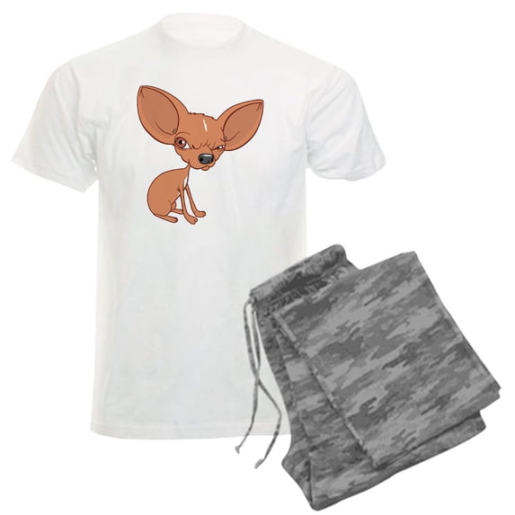 CafePress - Grumpy Chihuahua Pajamas - Men's Light Loose Fit Cotton Pajama Set