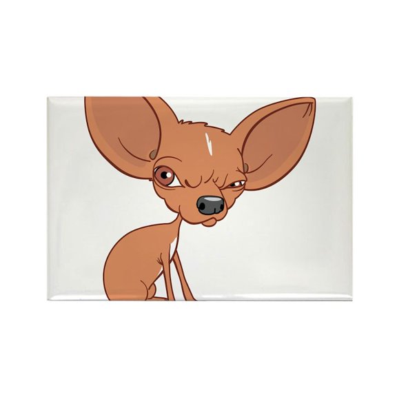 CafePress - Grumpy Chihuahua - Rectangle Magnet, 2"x3" Refrigerator Magnet