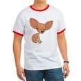 thumbnail image 1 of CafePress - Grumpy Chihuahua T Shirt - 100% Cotton Ringed T-Shirt, 1 of 4