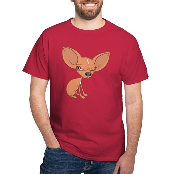 CafePress - Grumpy Chihuahua T Shirt - Men's Classic Graphic Cotton T-Shirt