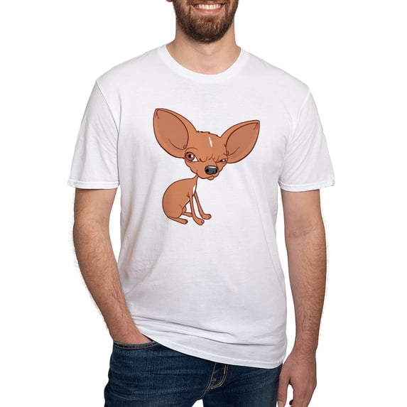 CafePress - Grumpy Chihuahua T Shirt - Fitted T-Shirt, Vintage Fit Soft Cotton Tee