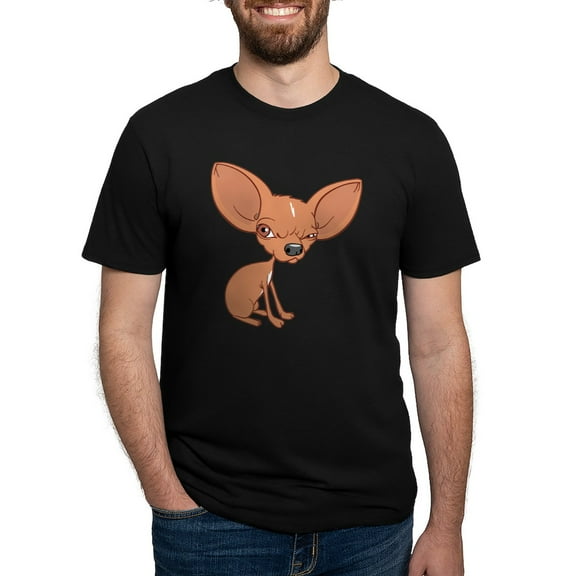 CafePress - Grumpy Chihuahua T Shirt - Mens Tri-blend T-Shirt