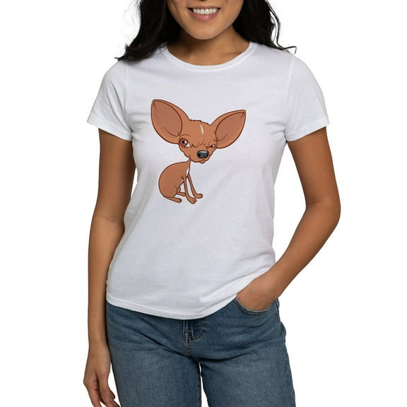 CafePress - Grumpy Chihuahua T Shirt - Women's Classic T-Shirt