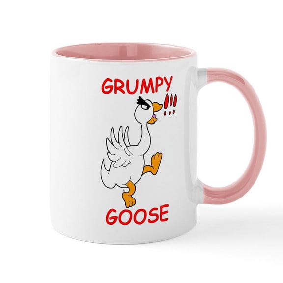 CafePress - Grumpy Goose Mug - 11 oz Ceramic Mug - Novelty Coffee Tea Cup