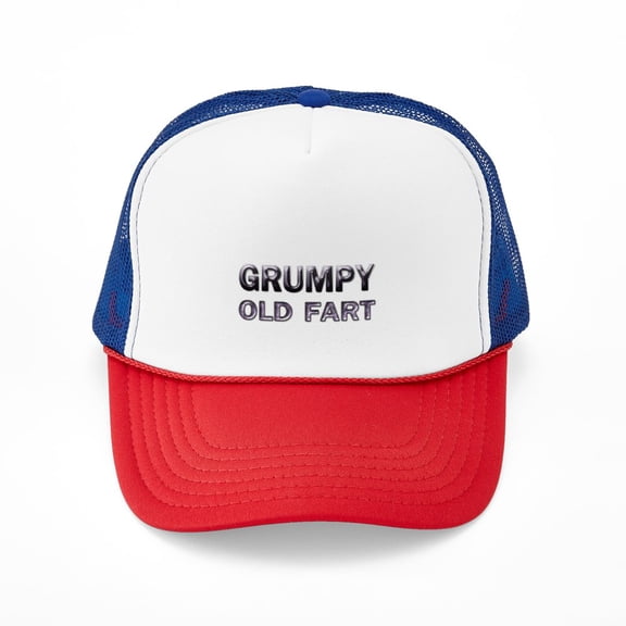 CafePress - Grumpy Old Fart - Adjustable Unisex Printed Trucker Hat with Mesh Back