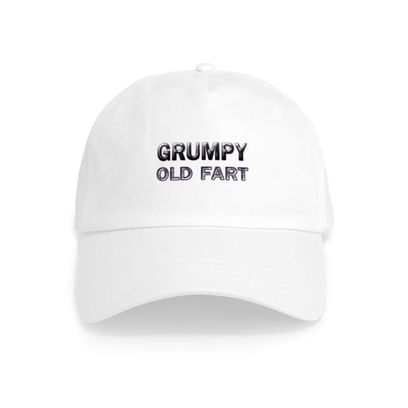 CafePress - Grumpy Old Fart Cap - Adjustable 100% Brushed Unisex Casual Cotton Baseball Cap, Beige, 1