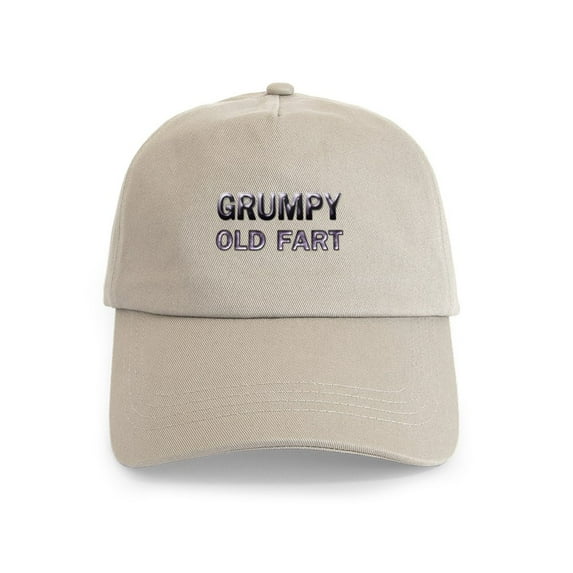 CafePress - Grumpy Old Fart Cap - Adjustable 100% Brushed Unisex Casual Cotton Baseball Cap, Beige, 1