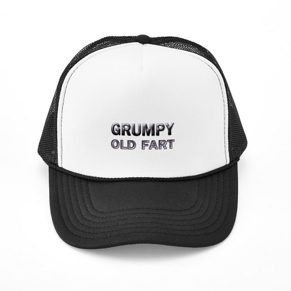 CafePress - Grumpy Old Fart - Adjustable Unisex Printed Trucker Hat with Mesh Back