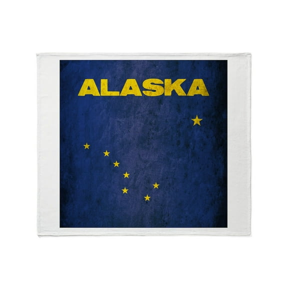 CafePress - Grunge Alaska Flag Throw Blanket - Soft Fleece Throw Blanket, 50"x60" for All Ages