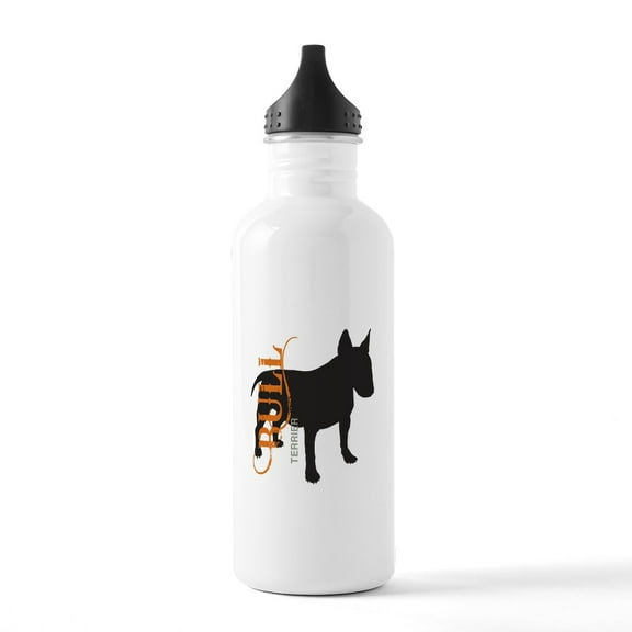 CafePress - Grunge Bull Terrier Silhouette Stainless Water Bot - Stainless Steel Water Bottle, Sports Bottle, 1.0L