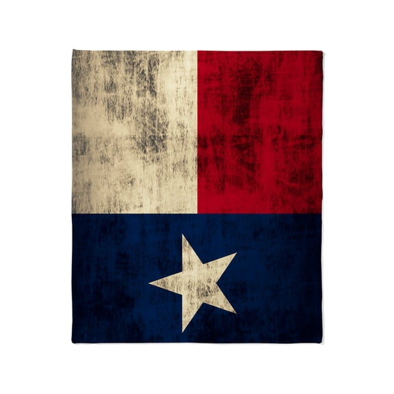 CafePress - Grunge Flag Of Texas Throw Blanket - Soft Fleece Throw Blanket, 50"x60" for All Ages