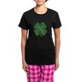 thumbnail image 1 of CafePress - Grunge Shamrock Women's Dark Pajamas - Women's Short Sleeve Print T-Shirt and Pants Dark Cotton Pajama Set, 1 of 7