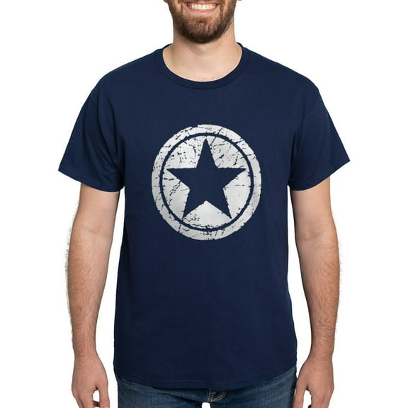 CafePress - Grunge Star Dark T Shirt - Men's Classic Graphic Cotton T-Shirt