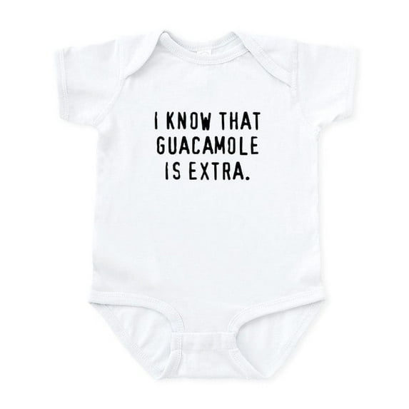 CafePress - Guacamole Is Extra Infant Bodysuit - Baby Light Bodysuit, Size Newborn - 24 Months