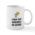thumbnail image 1 of CafePress - Guacamole Is Extra Mugs - 11 oz Ceramic Mug - Novelty Coffee Tea Cup, 1 of 4