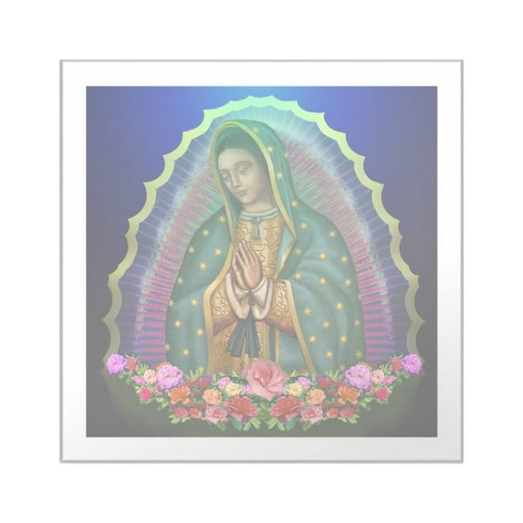 CafePress - Guadalupe Glow Square Sticker 3 X 3 - Square Sticker 3" x 3"