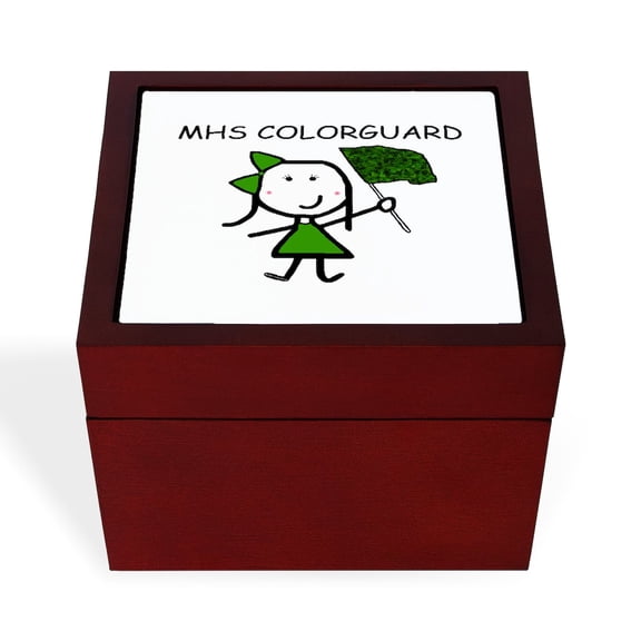CafePress - Guard MHS - Keepsake Box, Finished Hardwood Jewelry Box, Velvet Lined Memento Box