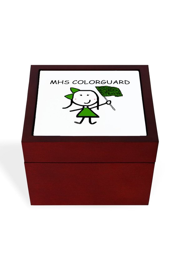 - Guard MHS - Keepsake Box, Finished Hardwood Jewelry Box, Velvet Lined Memento Box