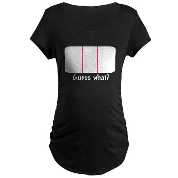 CafePress - Guess What? (Pregnant!) Maternity Dark T Shirt - Maternity Dark T-Shirt
