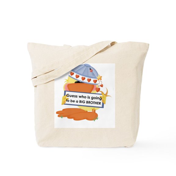CafePress - Guess Who's Going To Be A Big Tote Bag - Unisex Canvas Tote Bag, Beige, 1-Piece
