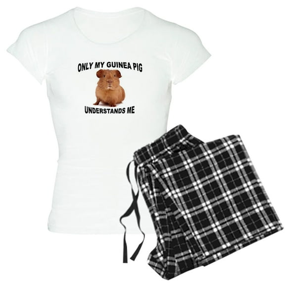 CafePress - Guinea Pig Women's Light Pajamas - Women's Short Sleeve Print T-Shirt and Pants Light Cotton Pajama Set