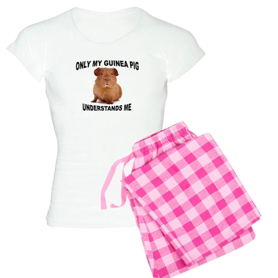 CafePress - Guinea Pig Women's Light Pajamas - Women's Short Sleeve Print T-Shirt and Pants Light Cotton Pajama Set