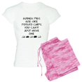 thumbnail image 1 of CafePress - Guinea Pigs Are Like Potato Chips Pajamas - Women's Short Sleeve Print T-Shirt and Pants Light Cotton Pajama Set, 1 of 7