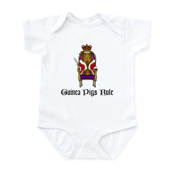 CafePress - Guineasrule Body Suit - Baby Light Bodysuit, Size Newborn - 24 Months