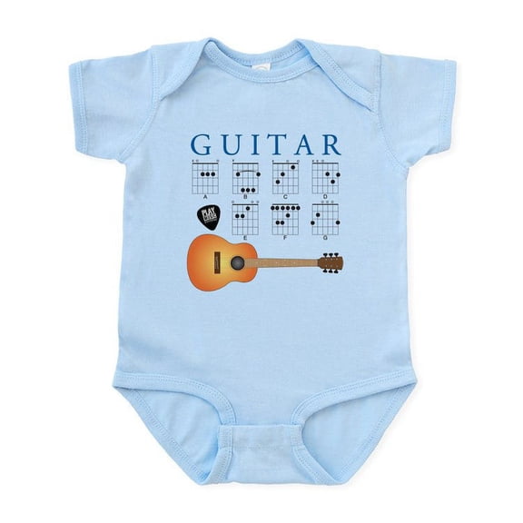 CafePress - Guitar 7 Chords Infant Bodysuit - Baby Light Bodysuit, Size Newborn - 24 Months