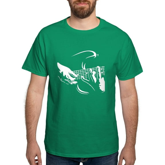 CafePress - Guitar Hands Dark T Shirt - Men's Classic Graphic Cotton T-Shirt