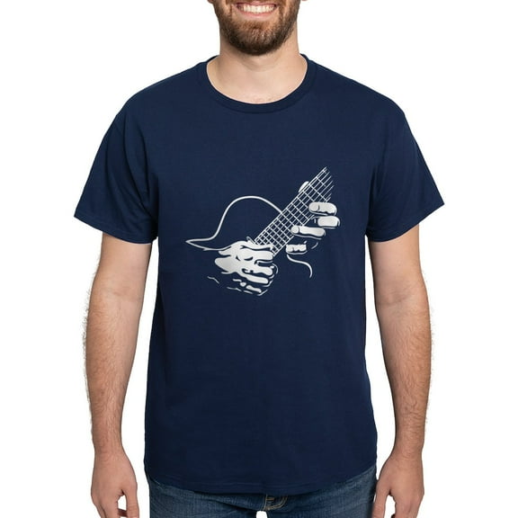 CafePress - Guitar Hands II Dark T Shirt - Men's Classic Graphic Cotton T-Shirt
