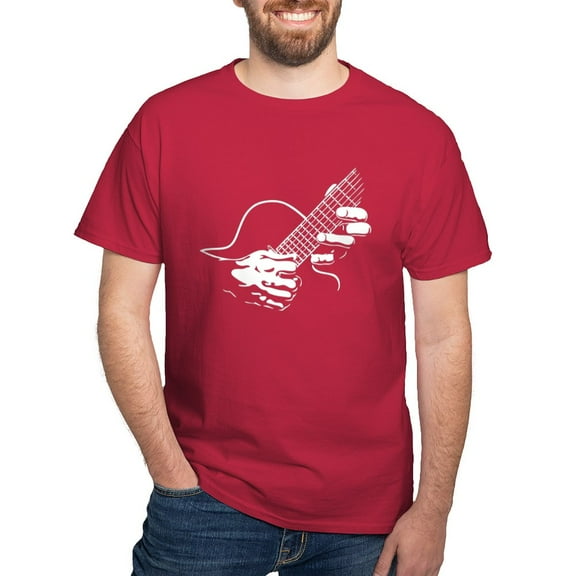 CafePress - Guitar Hands II Dark T Shirt - Men's Classic Graphic Cotton T-Shirt
