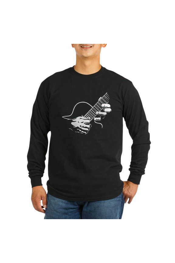 - Guitar Hands II Long Sleeve Dark T Shirt - Long Sleeve Dark T-Shirt