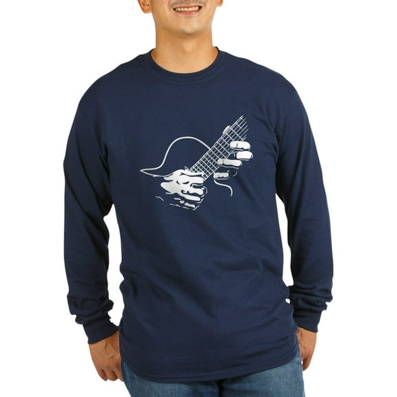 CafePress - Guitar Hands II Long Sleeve Dark T Shirt - Long Sleeve Dark T-Shirt
