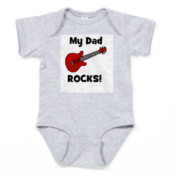 CafePress - Guitar_Mydadrocks - Cute Infant Bodysuit Baby Romper - Size Newborn - 24 Months