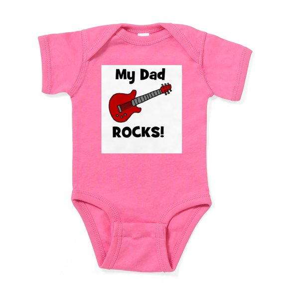 CafePress - Guitar_Mydadrocks - Cute Infant Bodysuit Baby Romper - Size Newborn - 24 Months