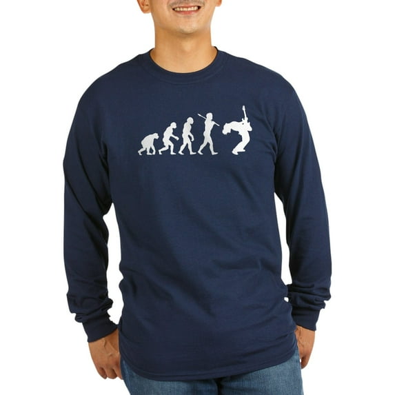 CafePress - Guitar Player Long Sleeve Dark T Shirt - Long Sleeve Dark T-Shirt