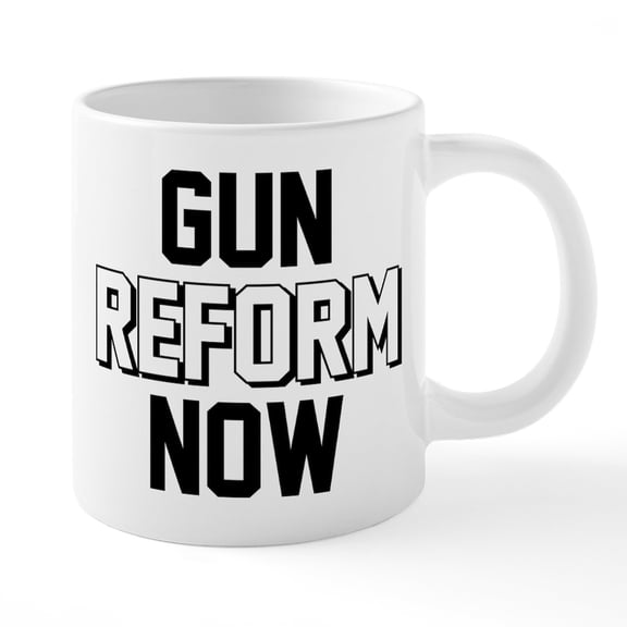 CafePress - Gun Reform Now - 20 Oz White Ceramic Mega Mug