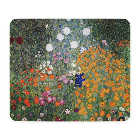 CafePress - Gustav Klimt Flower Garden Mousepad - Non-slip Rubber Mousepad, Gaming Mouse Pad