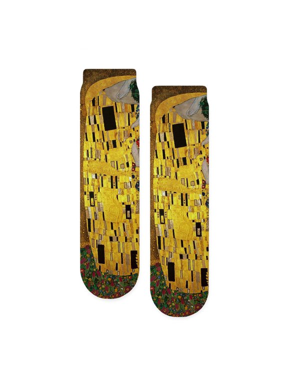 - Gustav Klimt The Kiss - Unisex Novelty Printed Crew Adult Socks