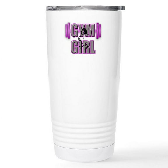 CafePress - Gym Girl Design 4 Stainless Steel Travel Mug - Insulated Stainless Steel Travel Tumbler 20 oz.